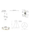 Dorada Orta Boy Ledli Krom Avize 40w 3000k