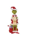 Dr. Seuss The Grinch Checking His List Heykelcik, 22 cm, Çok Renkli