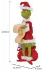 Dr. Seuss The Grinch Checking His List Heykelcik, 22 cm, Çok Renkli