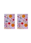 DUVAR SÜSÜ (STİCKER) 2 ADET UZAYLI DESENLİ PVC 70X50X0,5CM
