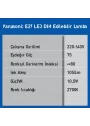 E27 LED DİMLi LAMBA, SARI IŞIK 10.5W 1055LM 2700K