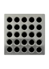 E4404 Square Shower Drain Grate, Brushed Nickel