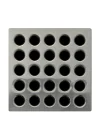 E4404 Square Shower Drain Grate, Brushed Nickel