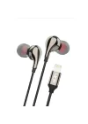 E82 Lightning Stereo Kulak İçi Kablolu Kulaklık Siyah