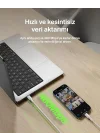 Eco Örgülü USB-C - USB-C Kablosu, 1 m, 240 W, Yumuşak, Esnek Hızlı Şarj Kablosu, iPhone 16, Galaxy S25, Pixel 9, MacBook, iPad Pro ve Daha Fazlası için Tip-C Şarj Kablosu - Beyaz (USB 2.0)