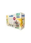 Ecolite 12W LED Ampul 3lü Paket – 1521 Lümen, 100W Eşdeğer, E27 Duy, 3000K Sarı Işık, Opal Cam,%88 Enerji Tasarrufu, 15000 Saat Ömür