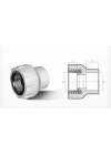 Mey İthalat® Ege Yıldız PPRC 50X1 1/2 Dişi Adaptör Gri