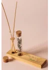 Eğlenceli Motto Tasarımlı Dekoratif Set - Bambu Oda Kokusu Şişesi
