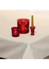 Ekru Pamuklu Masa Örtüsü (140x180)
