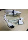 Ekstra Kaliteli 2 Metre Nintendo Wii Component Kablo 5 RCA