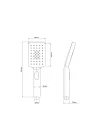 El Duş Başlığı 3 Fonksiyonlu Kare KE122