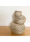 eLisa8 FRYKEN - Kapaklı kutu, 3lü set, deniz otu deniz otu