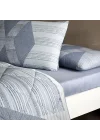 Ellıs Ranforce Çift Kişilik Yorgan Set Mavi