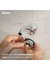Engage Magnetix Krom 2.5 GPM Elde Taşınabilir/Yağmur Duş Başlığı Manyetik Yerleştirme Sistemine Sahip 2si 1 Arada Kombo, Çıkarılabilir El Spreyli Yağmur Duş Başlığı, 26009