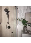 Engage Magnetix Mat Siyah 2.5 GPM Elde Taşınabilir/Yağmur Duş Başlığı Manyetik Yerleştirme Sistemine Sahip 2si 1 Arada Kombo, Çıkarılabilir El Spreyli Yağmur Duş Başlığı, 26009
