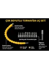 Esnek Tornavida Ucu Seti 14 Parça Dar Alanlar İçin Akrobat Tornavida Aparatı, Manyetik Tornavida Uzatma Ucu, Torx Allen PH Bits ile Profesyonel Tamir ve Montaj Seti