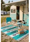 Esterilla Katlanabilir Hasır Kilim Mat | Çift Taraflı-Plaj-Piknik-Kamp-Bahçe-Balkon-Teras-Karavan