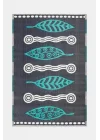 Esterilla Katlanabilir Hasır Kilim Mat | Çift Taraflı-Plaj-Piknik-Kamp-Bahçe-Balkon-Teras-Karavan