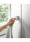 Ev Kendinden Yapışkanlı Mutfak Bulaşık Çay Havluluğu, Duvara Monte Kumaş Askı | ABS Plastik, Tek Boyut, Beyaz