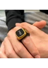 Ezan Okuyan Dijital Yüzük Tesbih Zikirmatik - Siyah