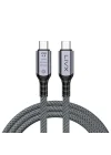 FAST USB 4.0 40Gbps, 240W, 8K60Hz USB4.0 USB-C Kablosu 1 Metre Gri KLV-01