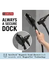 Faucet 6 sprey SureDock manyetik duş başlığı, el duşlu, hortumlu krom duş başlığı, duş başlıkları ve el duşları, el duşu, MagnaTite Docking, krom 75609