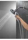 Faucet 6 sprey SureDock manyetik duş başlığı, el duşlu, hortumlu krom duş başlığı, duş başlıkları ve el duşları, el duşu, MagnaTite Docking, krom 75609