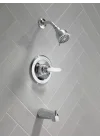 Faucet Foundations Krom Duş Bataryası Seti, 2 Püskürtmeli Krom Duş Başlığı, Küvet ve Duş Trim Seti, Duş Bataryası Setleri Komple, Krom BT13410 (Vana Dahil Değildir)