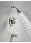 Faucet Foundations Krom Duş Bataryası Seti, 2 Püskürtmeli Krom Duş Başlığı, Küvet ve Duş Trim Seti, Duş Bataryası Setleri Komple, Krom BT13410 (Vana Dahil Değildir)