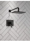 Faucet Pivotal TempAssure Mat Siyah Duş Bataryası Mat Siyah Yağmur Duş Başlığı, Yağmur Duş Başlığı, Mat Siyah Duş Sistemi, Mat Siyah T17T299-BL