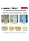 Faucet RP51034CZ Flanş - Duş, Şampanya Bronz, 3.000 U x 2.500 G x 1.900Y