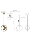 FEDO TEKLİ ANTİK LAK SARKIT AVİZE 1XE27