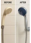 FEYZA YAPI Spiralli Duş Başlığı Seti, 4 Fonksiyonlu Krom Duş Başlığı, 150 cm Duş Hortumu, Mafsallı Başlık, Vida ve Dübel Dahil, Su Tasarruflu, Duvara Monte Banyo Takımı