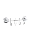 FEYZAYAPI Metal 4lü Banyo Lavabo Vidalı Askılık Sağlam Aparat Krom Askılık Elbise Havlu Asma Askı