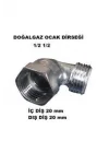 FEYZAYAPI Universal Doğalgaz 1/2 - 1/2 Ocak Dirseği ve bir adet doğalgaz teflon band