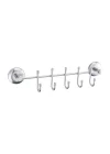 FEYZAYAPI Vidalı Askılık 5li Metal Banyo Lavabo Sağlam Aparat Krom Askılık Elbise Havlu Asma Askı