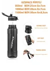 FiftyFifty PİPETLİ MEGA BOY 1500ml Tritan Su Matarası Turkuaz