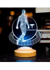 Fizik Tedavi Doktoru, Fizyoterapist, Ortopedi Doktoru Hediyesi 3D Led Lamba