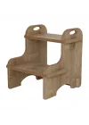 Flat-Pack Ahşap Çocuk Montessori Yükseltici Basamak Merdiven Meşe