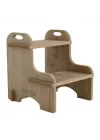 Flat-Pack Ahşap Çocuk Montessori Yükseltici Basamak Merdiven Meşe