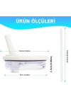 Flip Pipet Kapak ve Pipet Seti, Stanley Termos ile Uyumlu Beyaz