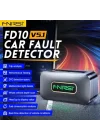 FNIRSI FD10 Araba OBD2 Tarayıcı, Kod Okuyucu, Hata Temizleyici IOS Android Bluetooth V5.1
