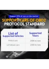 FNIRSI FD10 Araba OBD2 Tarayıcı, Kod Okuyucu, Hata Temizleyici IOS Android Bluetooth V5.1