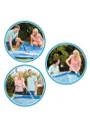 Frame Pool Set Rondo Ø 244 x 51 cm, mavi, 28205NP