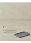 Fresh Safe Cam Saklama Kabı 270 ml Gri