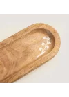 Fuchsia Sunum Tabağı 30x13cm Natural