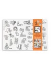 Funny Mat Alfaba & Sayılar 25X35Cm 2Li Paket Beyaz Seri