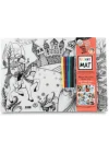 Funny Mat - Prens & Prenses Ve Dansçılar 6Lı Kalem Hediyeli 30 x 40 cm