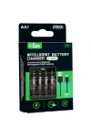 G429 4lü Pil Şarj Aleti + 4 Adet AA Pro 2950 mAh Şarjlı Kalem Pilli Set