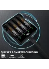 G429 4lü Pil Şarj Aleti + 4 Adet AA Pro 2950 mAh Şarjlı Kalem Pilli Set